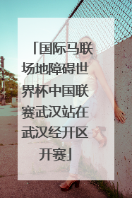 国际马联场地障碍世界杯中国联赛武汉站在武汉经开区开赛