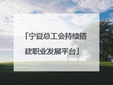 宁夏总工会持续搭建职业发展平台