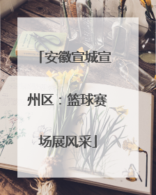 安徽宣城宣州区：篮球赛场展风采