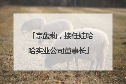 宗馥莉，接任娃哈哈实业公司董事长