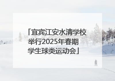宜宾江安水清学校举行2025年春期学生球类运动会