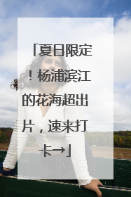 夏日限定！杨浦滨江的花海超出片，速来打卡→