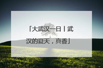 大武汉一日丨武汉的夏天，真香