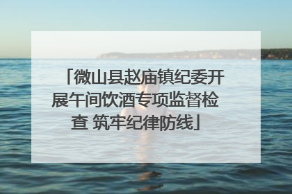 微山县赵庙镇纪委开展午间饮酒专项监督检查 筑牢纪律防线