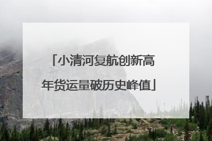 小清河复航创新高 年货运量破历史峰值