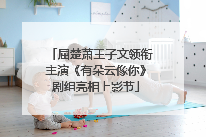 屈楚萧王子文领衔主演《有朵云像你》剧组亮相上影节
