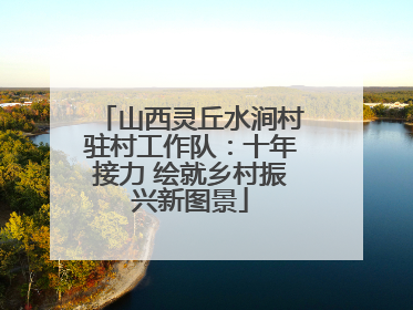 山西灵丘水涧村驻村工作队：十年接力 绘就乡村振兴新图景