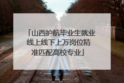 山西护航毕业生就业 线上线下上万岗位精准匹配高校专业
