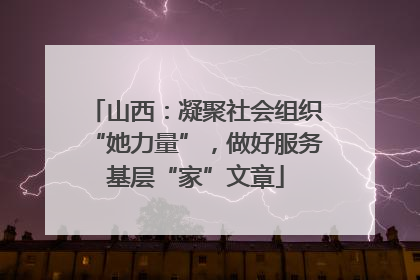 山西：凝聚社会组织“她力量”，做好服务基层“家”文章