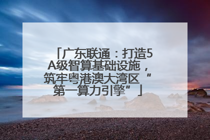 广东联通：打造5A级智算基础设施，筑牢粤港澳大湾区“第一算力引擎”