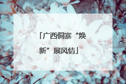广西侗寨“焕新”展风情