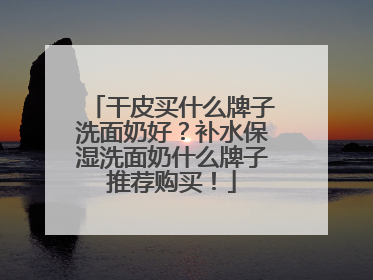 干皮买什么牌子洗面奶好？补水保湿洗面奶什么牌子推荐购买！