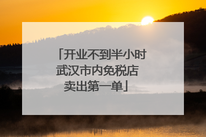 开业不到半小时 武汉市内免税店卖出第一单