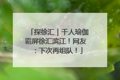 探徐汇｜千人瑜伽霸屏徐汇滨江！网友：下次再组队！