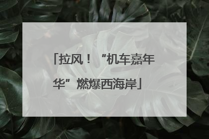 拉风！“机车嘉年华”燃爆西海岸
