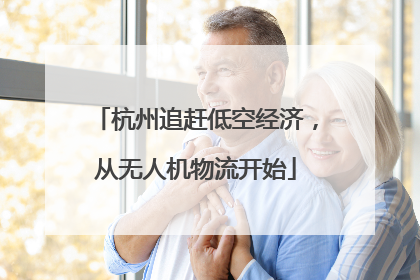 杭州追赶低空经济，从无人机物流开始