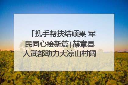 携手帮扶结硕果 军民同心绘新篇∣赫章县人武部助力大凉山村阔步乡村振兴路