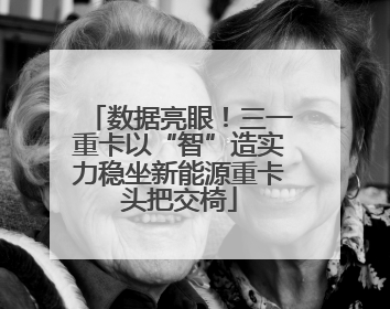 数据亮眼！三一重卡以“智”造实力稳坐新能源重卡头把交椅