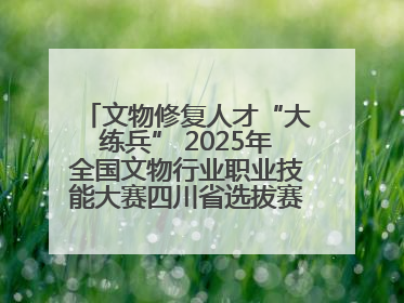 文物修复人才“大练兵” 2025年全国文物行业职业技能大赛四川省选拔赛即将启幕