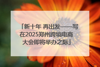 新十年 再出发——写在2025郑州跨境电商大会即将举办之际