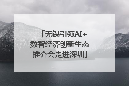 无锡引领AI+数智经济创新生态推介会走进深圳