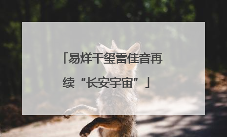 易烊千玺雷佳音再续“长安宇宙”