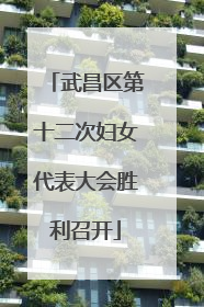 武昌区第十二次妇女代表大会胜利召开
