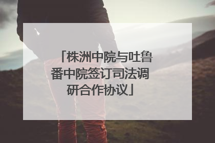 株洲中院与吐鲁番中院签订司法调研合作协议