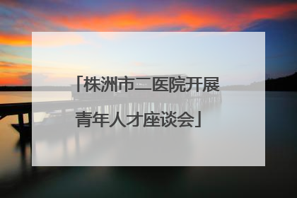 株洲市二医院开展青年人才座谈会