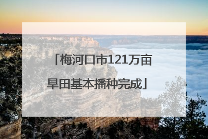 梅河口市121万亩旱田基本播种完成