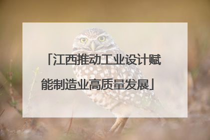 江西推动工业设计赋能制造业高质量发展