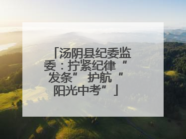 汤阴县纪委监委：拧紧纪律“发条” 护航“阳光中考”