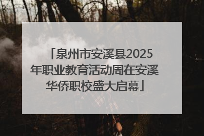 泉州市安溪县2025年职业教育活动周在安溪华侨职校盛大启幕