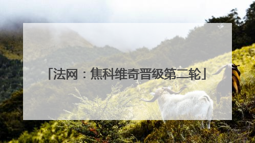 法网：焦科维奇晋级第二轮