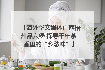 海外华文媒体广西梧州品六堡 探寻千年茶香里的“乡愁味”