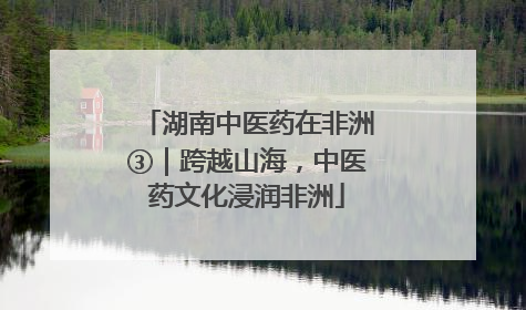 湖南中医药在非洲③｜跨越山海，中医药文化浸润非洲