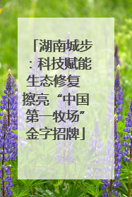 湖南城步：科技赋能生态修复 擦亮“中国第一牧场”金字招牌