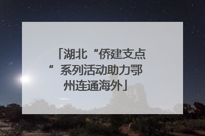 湖北“侨建支点”系列活动助力鄂州连通海外