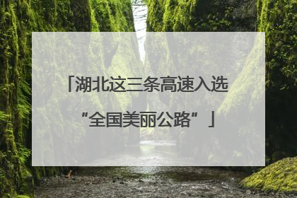 湖北这三条高速入选“全国美丽公路”