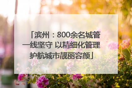 滨州：800余名城管一线坚守 以精细化管理护航城市靓丽容颜