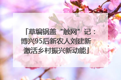 草编锅盖“触网”记：博兴95后新农人刘建新激活乡村振兴新动能