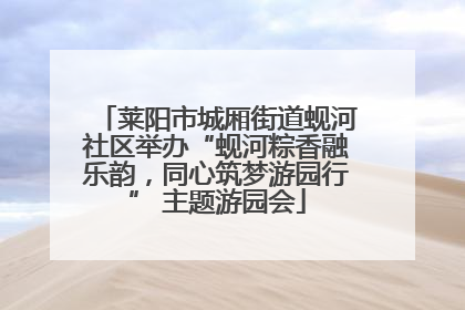 莱阳市城厢街道蚬河社区举办“蚬河粽香融乐韵，同心筑梦游园行” 主题游园会