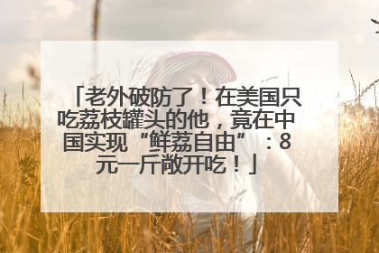 老外破防了！在美国只吃荔枝罐头的他，竟在中国实现“鲜荔自由”：8元一斤敞开吃！