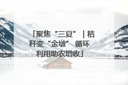 聚焦“三夏”｜秸秆变“金墩” 循环利用助农增收