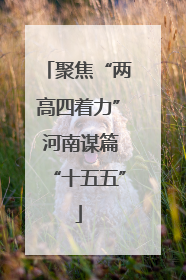 聚焦“两高四着力” 河南谋篇“十五五”