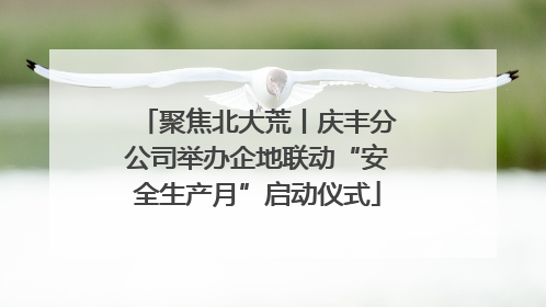 聚焦北大荒丨庆丰分公司举办企地联动“安全生产月”启动仪式