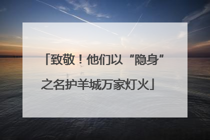致敬！他们以“隐身”之名护羊城万家灯火