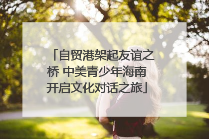 自贸港架起友谊之桥 中美青少年海南开启文化对话之旅