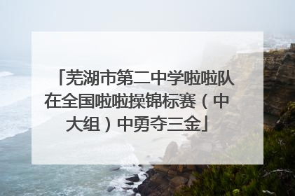 芜湖市第二中学啦啦队在全国啦啦操锦标赛（中大组）中勇夺三金