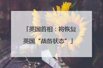 英国首相：将恢复英国“战备状态”